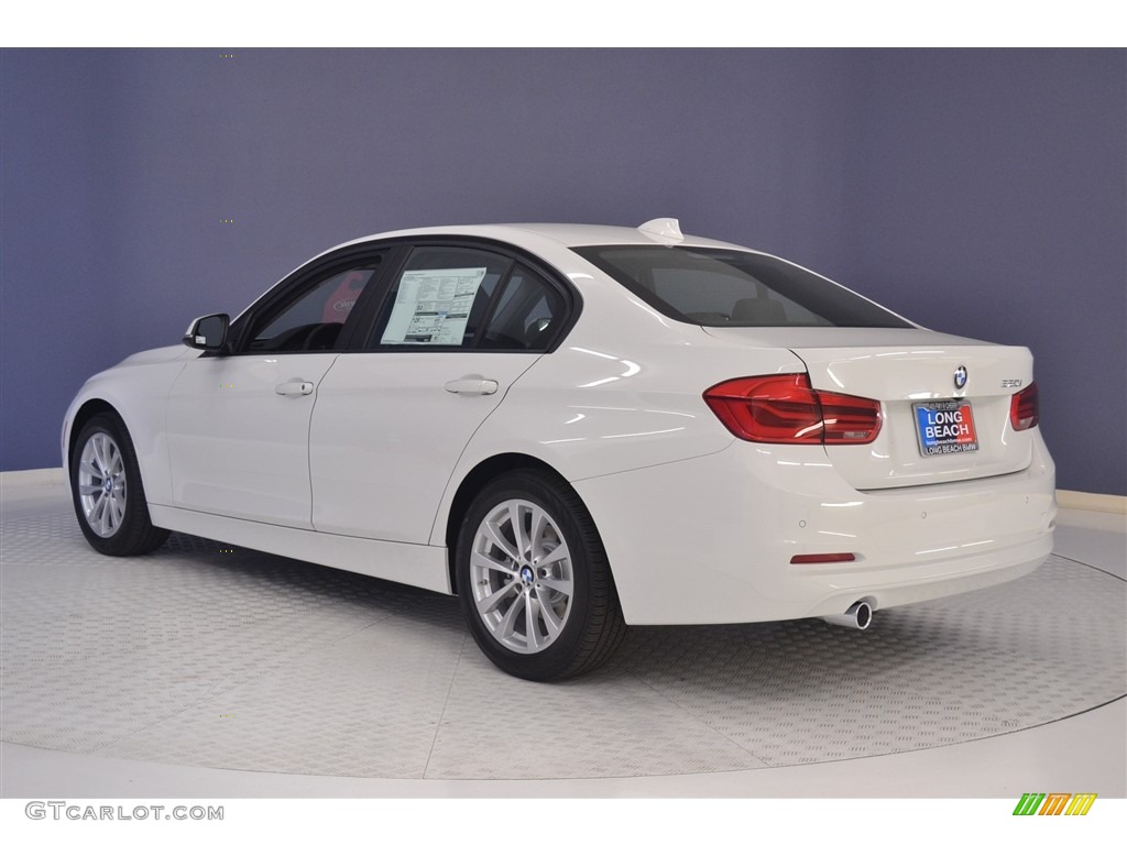 2017 3 Series 320i Sedan - Alpine White / Black photo #4