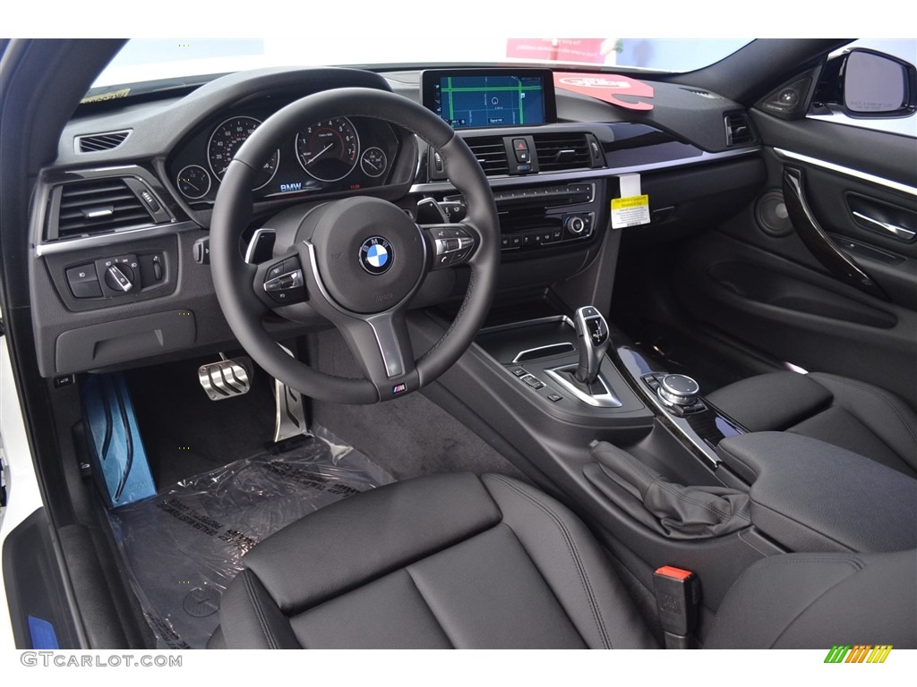 Black Interior 2017 BMW 4 Series 440i Coupe Photo #115824792