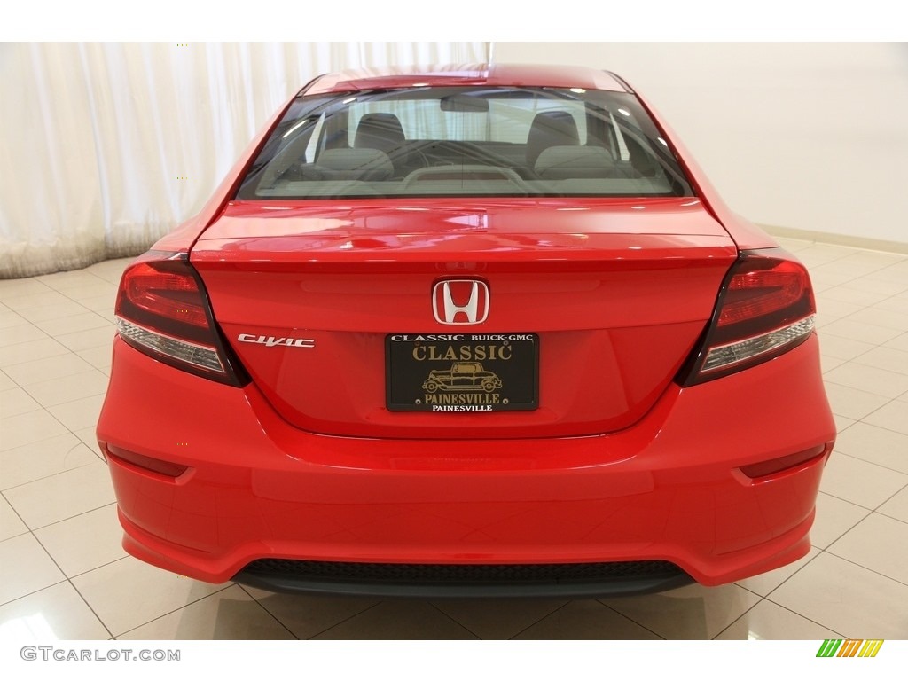 2015 Civic LX Coupe - Rallye Red / Gray photo #15