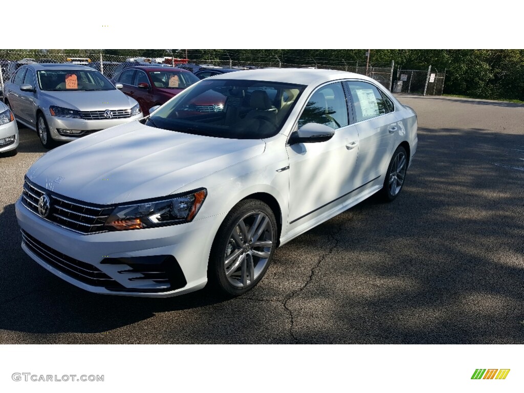 2017 Passat R-Line Sedan - Pure White / Cornsilk Beige photo #2