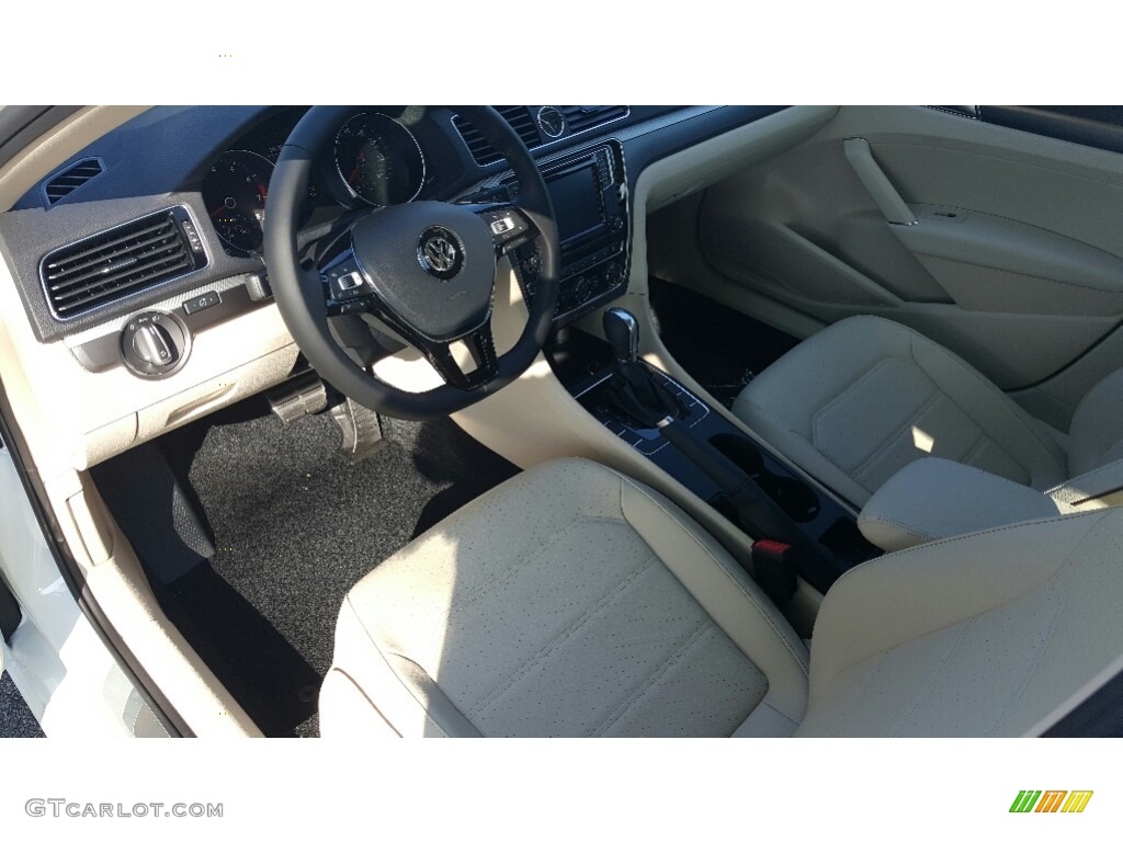 2017 Passat R-Line Sedan - Pure White / Cornsilk Beige photo #4