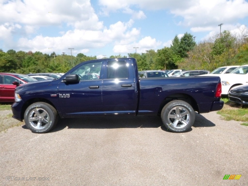 True Blue Pearl 2017 Ram 1500 Express Quad Cab 4x4 Exterior Photo #115827495