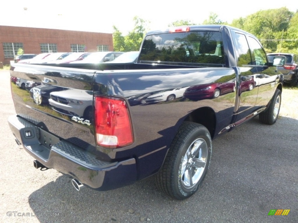 2017 1500 Express Quad Cab 4x4 - True Blue Pearl / Black/Diesel Gray photo #8