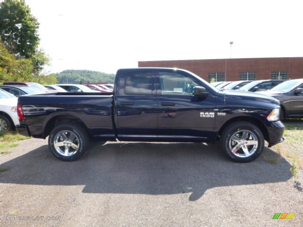 2017 1500 Express Quad Cab 4x4 - True Blue Pearl / Black/Diesel Gray photo #9