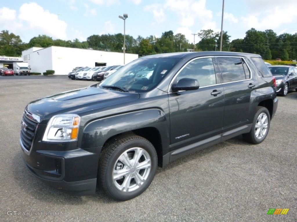 Graphite Gray Metallic 2017 GMC Terrain SLE AWD Exterior Photo #115827675
