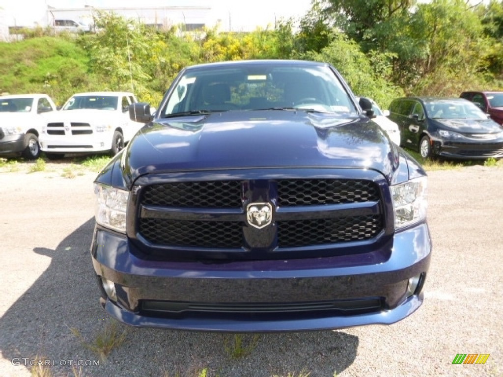 True Blue Pearl 2017 Ram 1500 Express Quad Cab 4x4 Exterior Photo #115827678