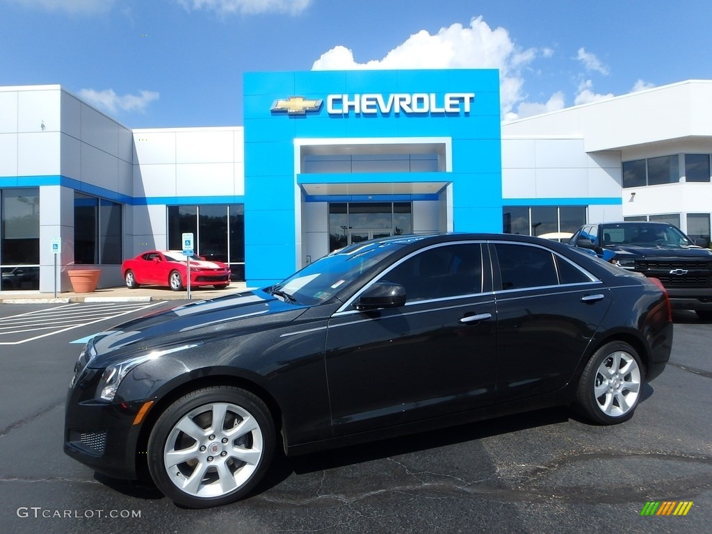 2014 ATS 2.0L Turbo AWD - Black Diamond Tricoat / Jet Black/Jet Black photo #1