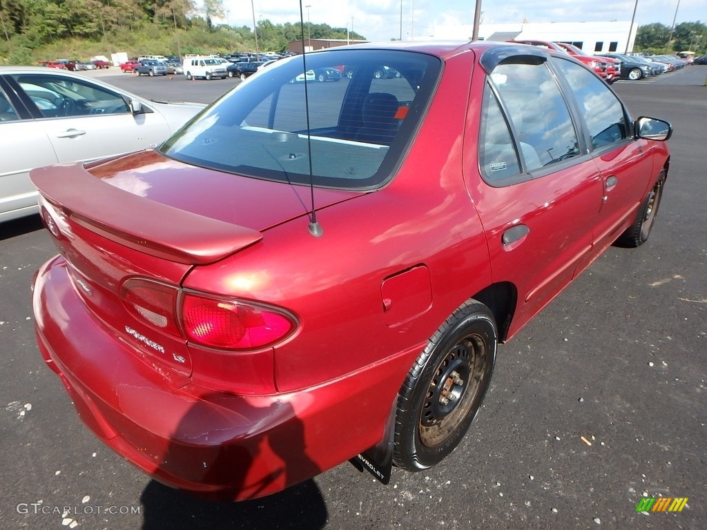 2001 Cavalier LS Sedan - Cayenne Red Metallic / Graphite photo #4