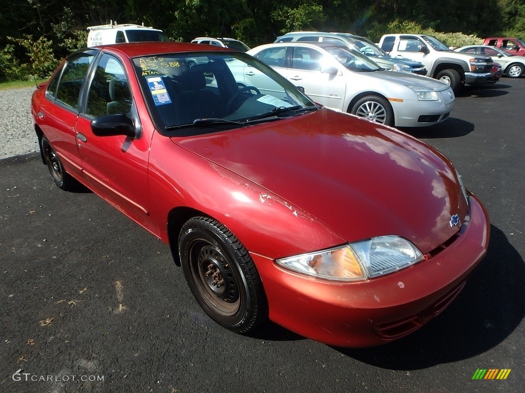 2001 Cavalier LS Sedan - Cayenne Red Metallic / Graphite photo #5