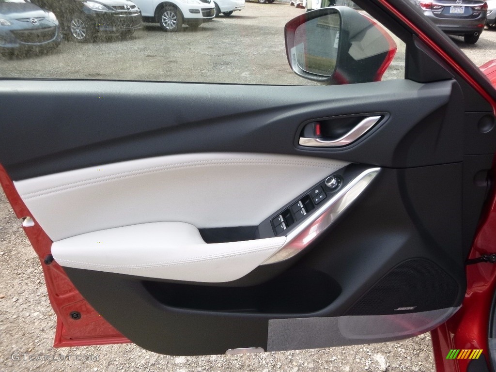 2017 Mazda Mazda6 Grand Touring Parchment Door Panel Photo #115829955