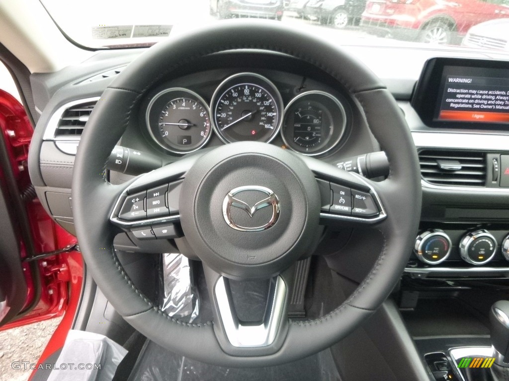 2017 Mazda Mazda6 Sport Black Steering Wheel Photo #115830393