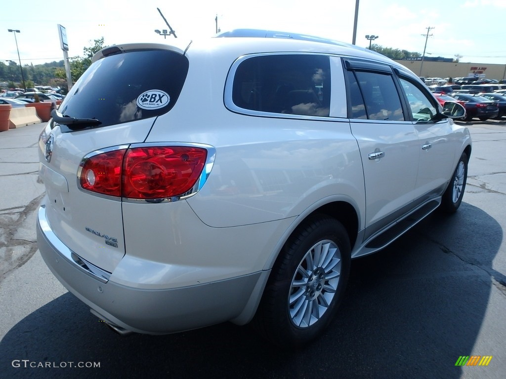 2010 Enclave CXL AWD - White Diamond Tricoat / Cashmere/Cocoa photo #7