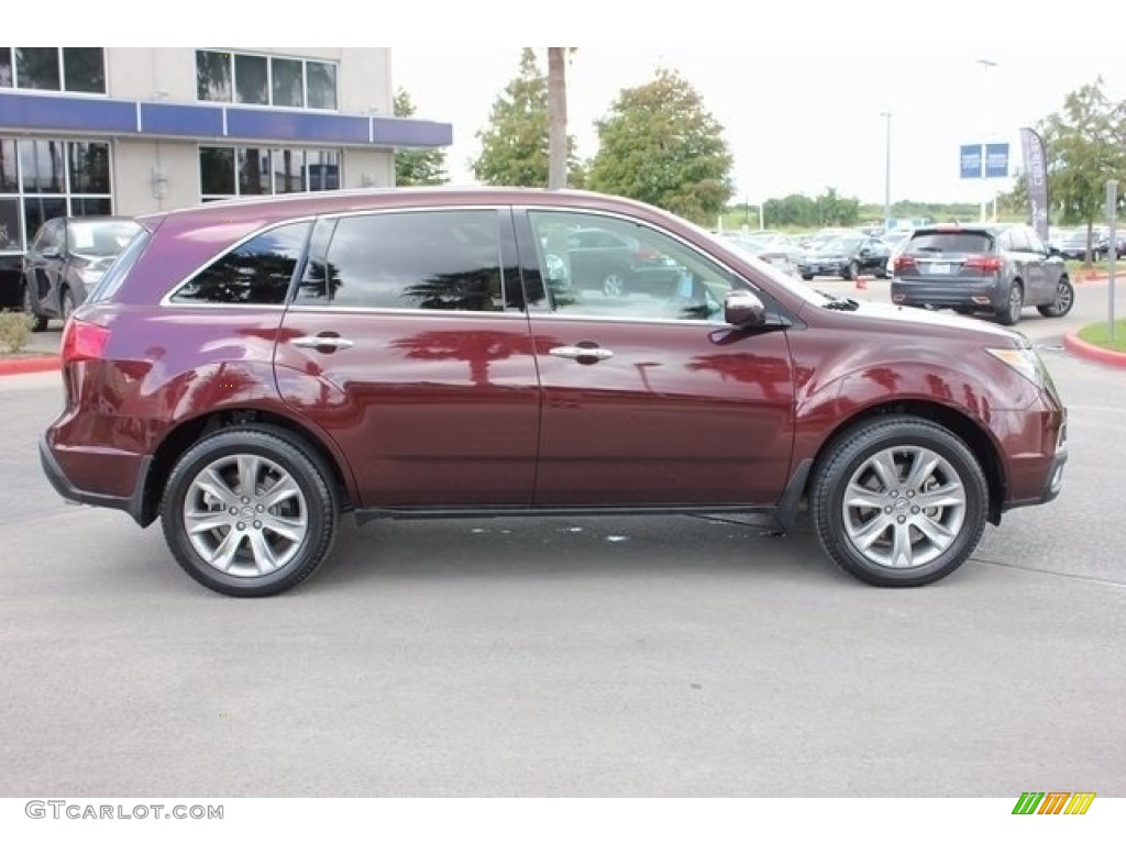 2013 MDX SH-AWD Advance - Dark Cherry Pearl / Parchment photo #8
