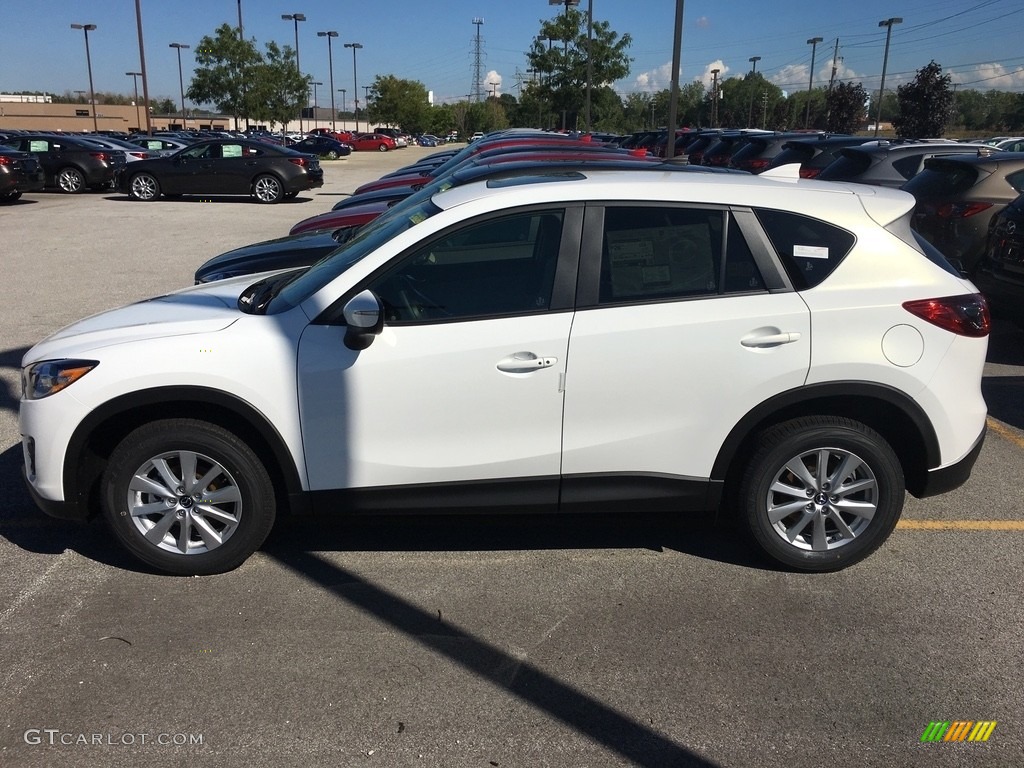 2016 CX-5 Touring AWD - Crystal White Pearl Mica / Parchment photo #2