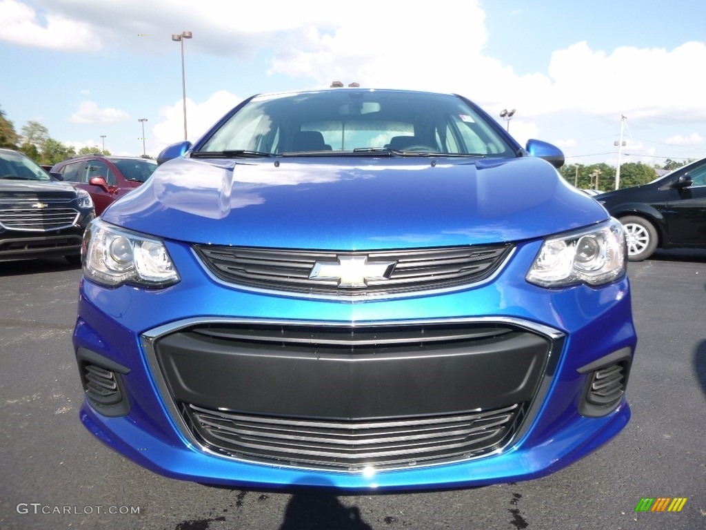 2017 Sonic LT Sedan - Kinetic Blue Metallic / Jet Black/Dark Titanium photo #2