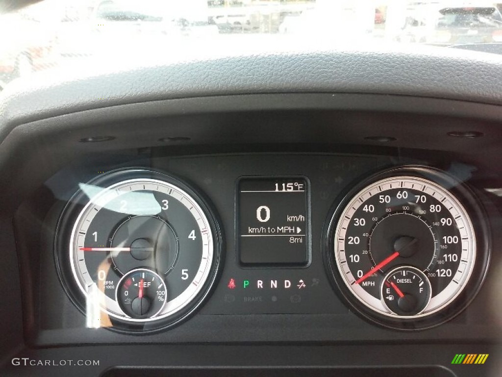 2017 Ram 3500 Tradesman Crew Cab 4x4 Chassis Gauges Photo #115836915