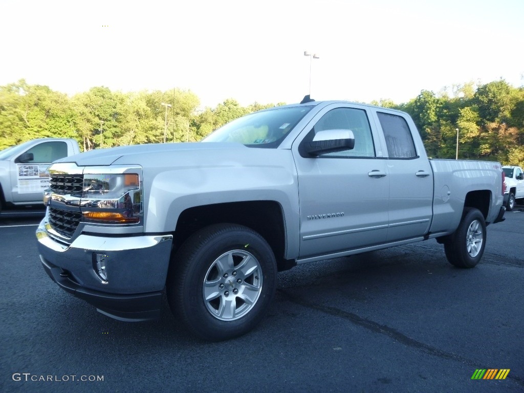 2017 Silverado 1500 LT Double Cab 4x4 - Silver Ice Metallic / Jet Black photo #1