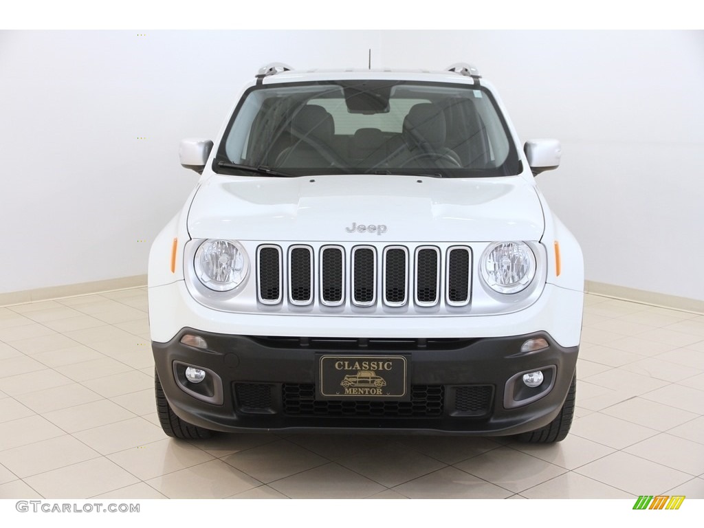 2016 Renegade Limited 4x4 - Alpine White / Black photo #2