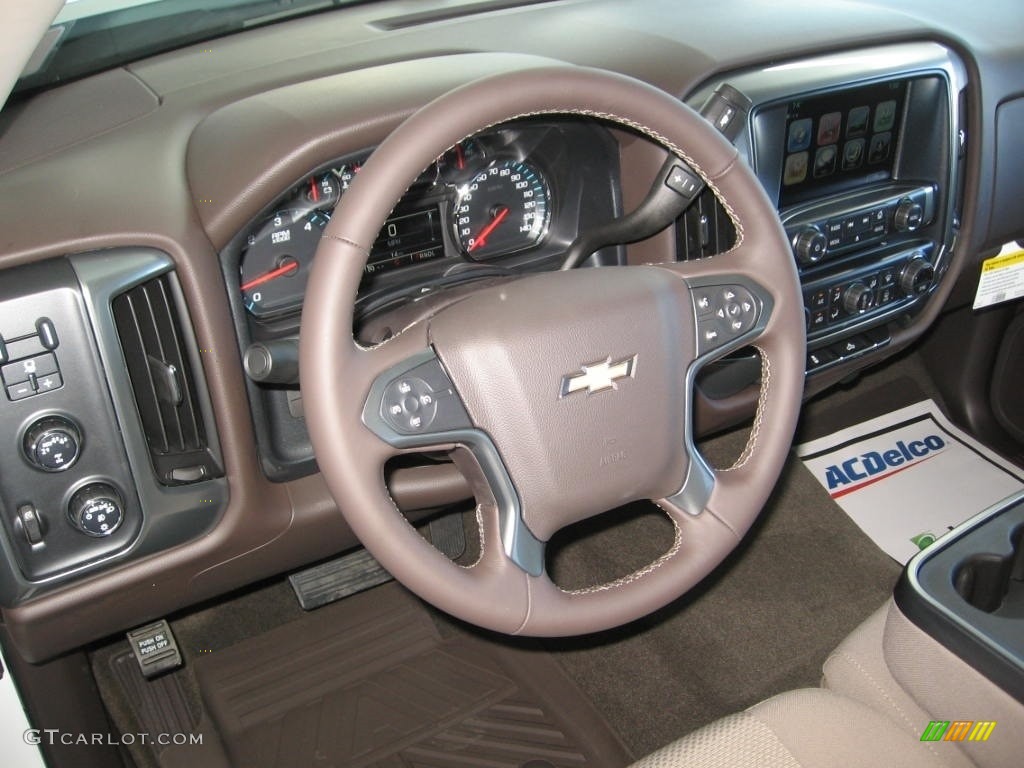 2017 Silverado 1500 LT Crew Cab 4x4 - Iridescent Pearl Tricoat / Cocoa/­Dune photo #7