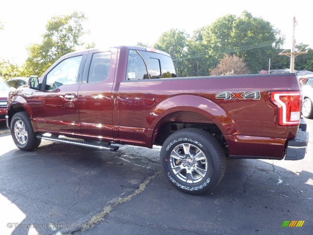 2016 F150 Lariat SuperCab 4x4 - Bronze Fire / Medium Earth Gray photo #3