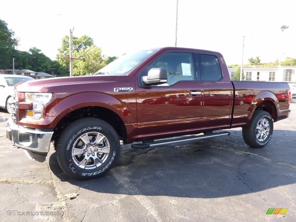 2016 F150 Lariat SuperCab 4x4 - Bronze Fire / Medium Earth Gray photo #4