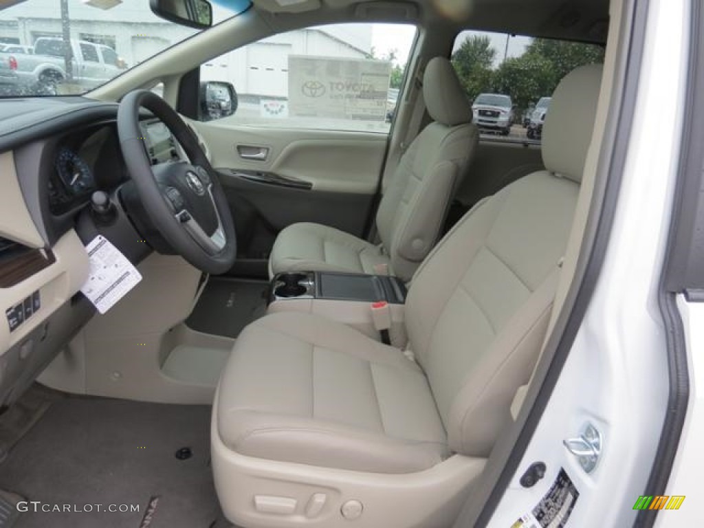 Dark Bisque Interior 2017 Toyota Sienna Xle Photo 115842640