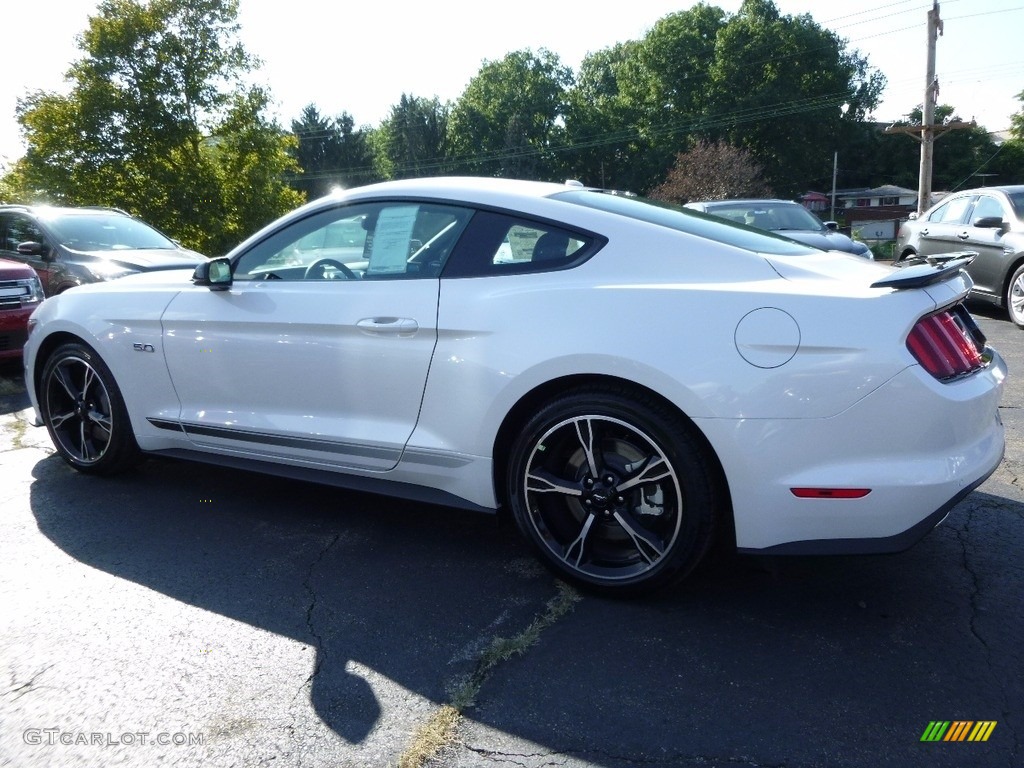 2017 Mustang GT California Speical Coupe - White Platinum / California Special Ebony Leather/Miko Suede photo #3