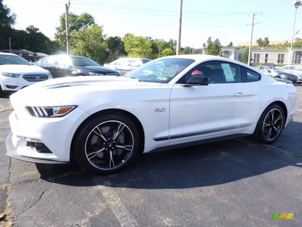 2017 Mustang GT California Speical Coupe - White Platinum / California Special Ebony Leather/Miko Suede photo #4