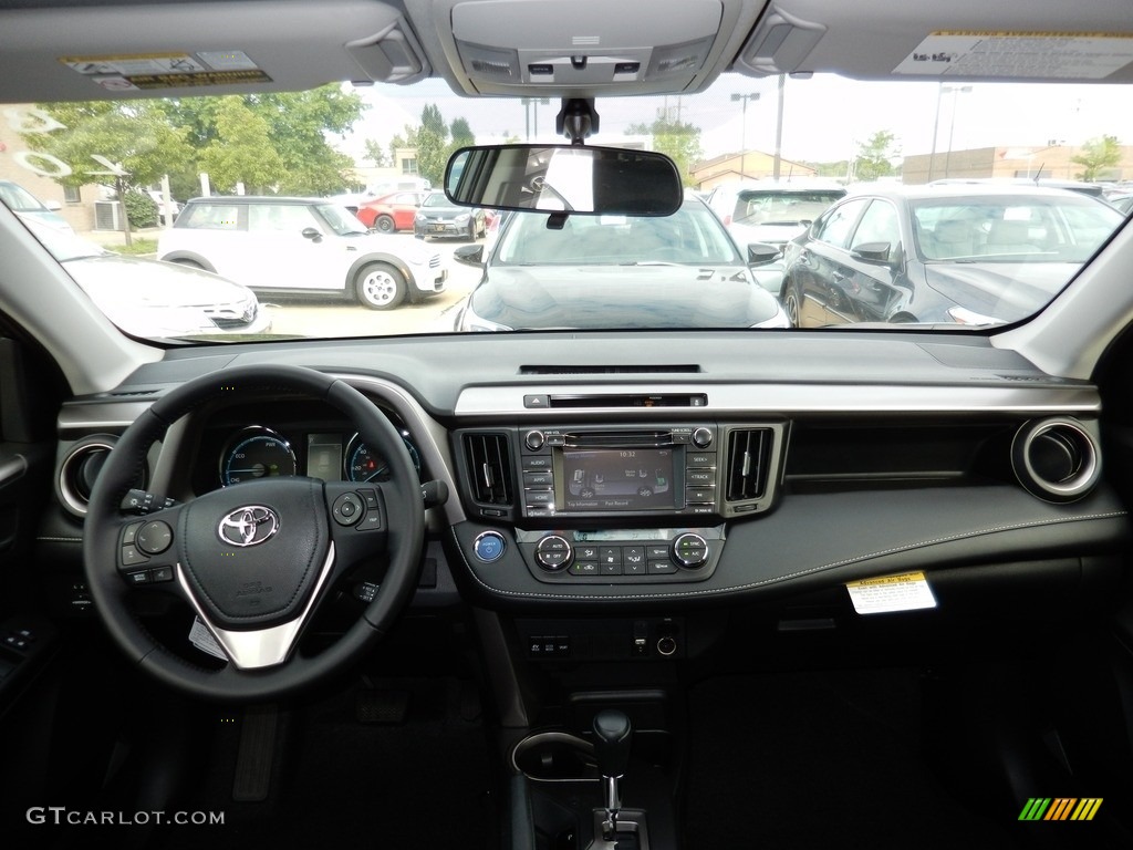 2016 RAV4 XLE Hybrid AWD - Black Sand Pearl / Black photo #5