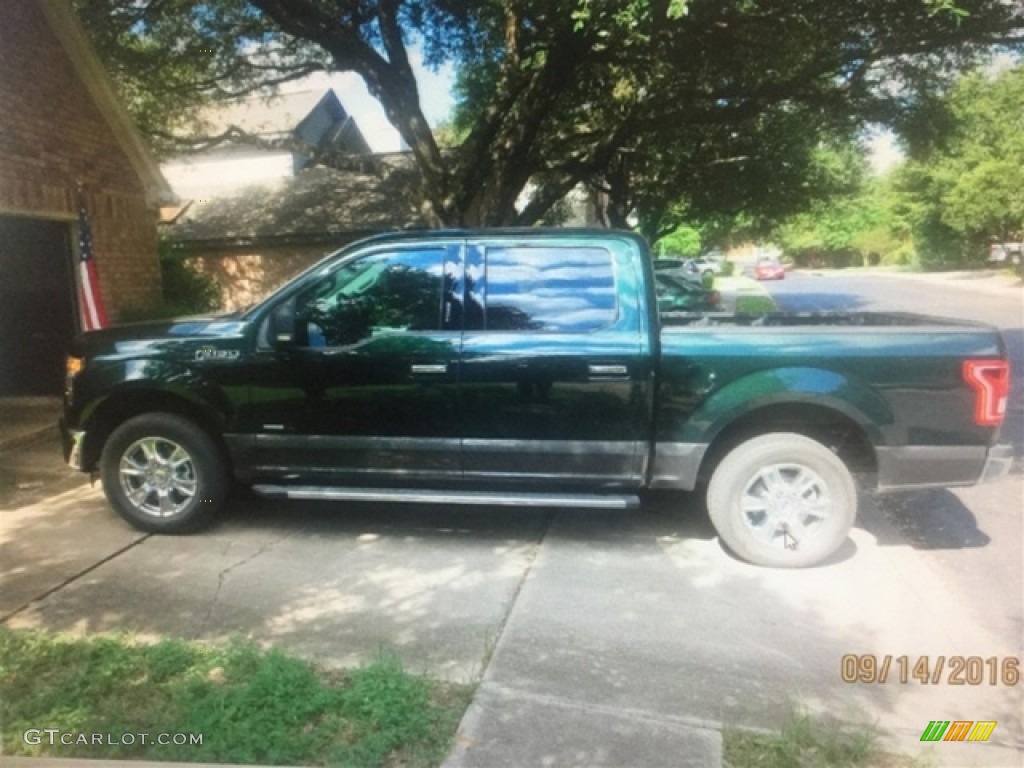 2016 F150 XLT SuperCrew - Green Gem / Medium Earth Gray photo #4