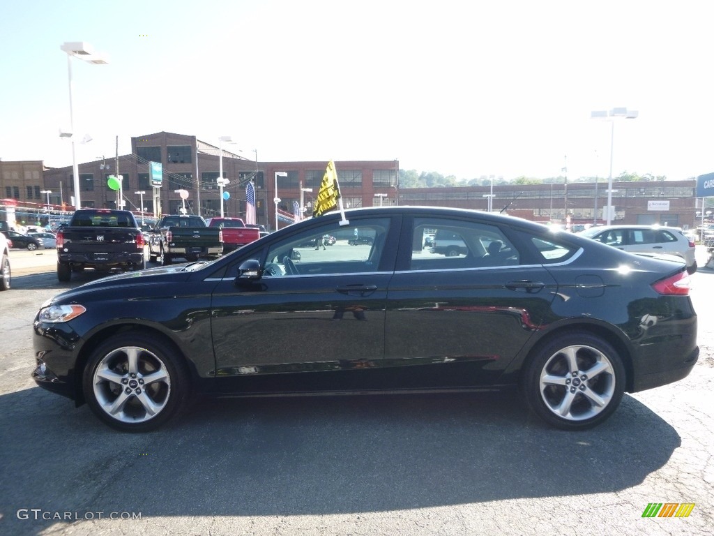 2014 Fusion SE EcoBoost - Dark Side / Charcoal Black photo #5