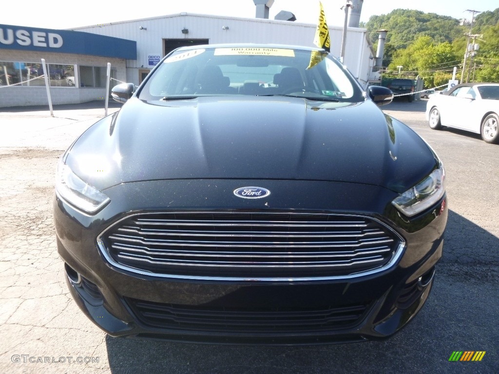 2014 Fusion SE EcoBoost - Dark Side / Charcoal Black photo #7