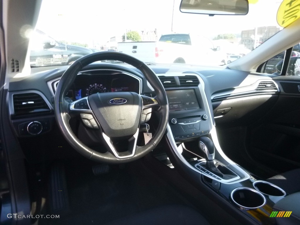 2014 Fusion SE EcoBoost - Dark Side / Charcoal Black photo #12