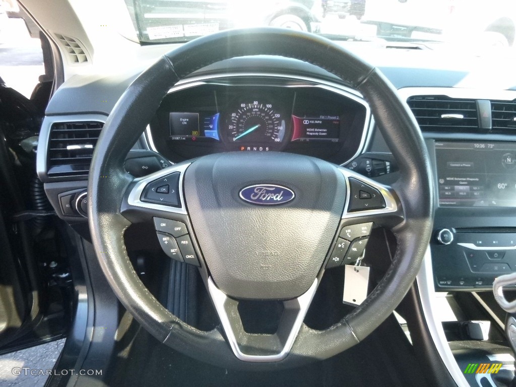 2014 Fusion SE EcoBoost - Dark Side / Charcoal Black photo #17