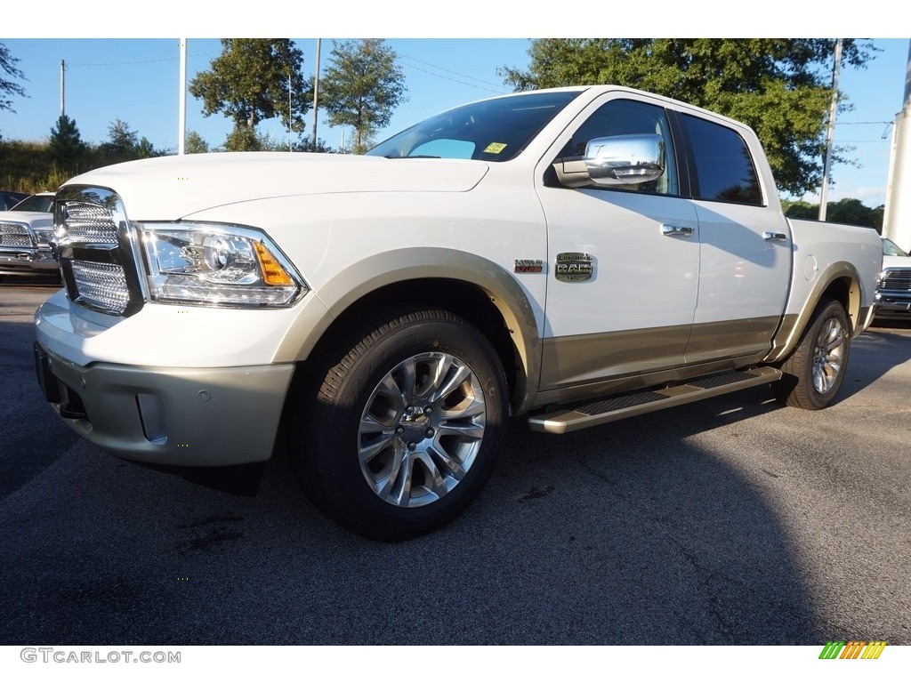 2017 1500 Laramie Longhorn Crew Cab - Bright White / Canyon Brown/Light Frost Beige photo #1
