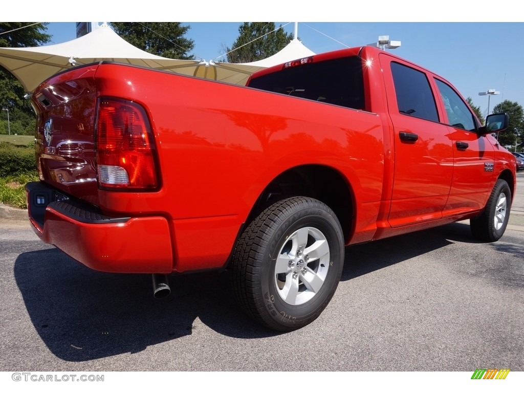 2017 1500 Express Quad Cab - Flame Red / Black/Diesel Gray photo #3
