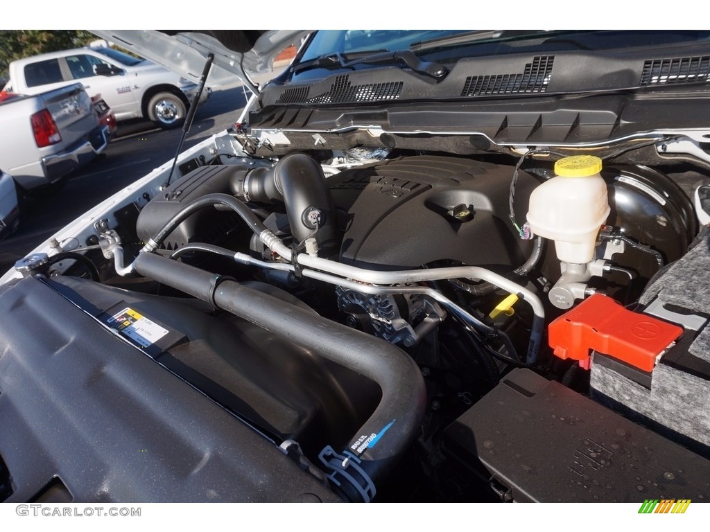 2017 1500 Big Horn Crew Cab - Bright White / Black/Diesel Gray photo #9