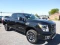 2017 Magnetic Black Nissan TITAN XD PRO-4X Crew Cab 4x4  photo #1