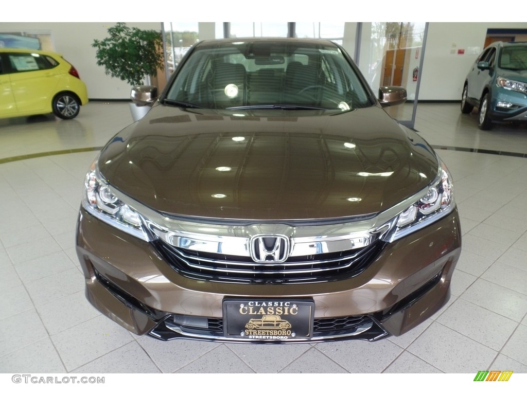 2017 Accord Hybrid Sedan - Mandarin Gold Metallic / Black photo #2