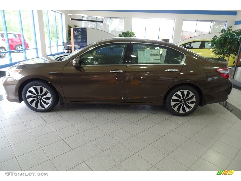 2017 Accord Hybrid Sedan - Mandarin Gold Metallic / Black photo #4