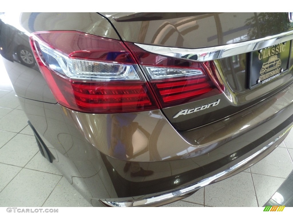 2017 Accord Hybrid Sedan - Mandarin Gold Metallic / Black photo #5
