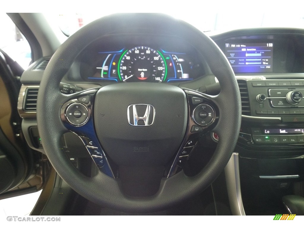 2017 Accord Hybrid Sedan - Mandarin Gold Metallic / Black photo #12