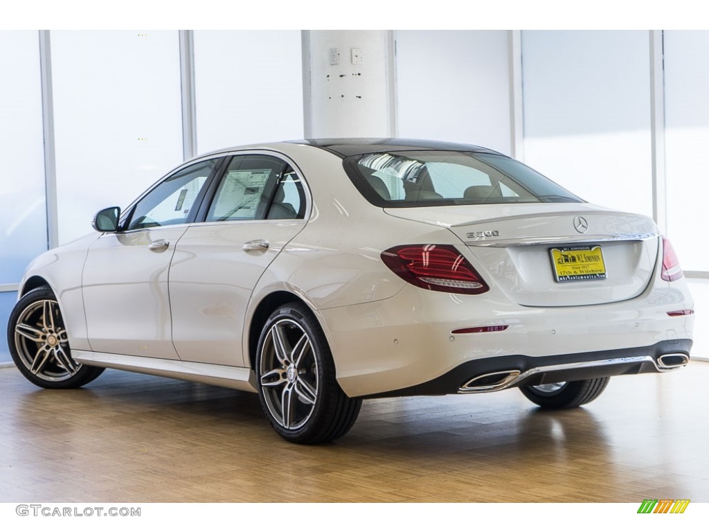 2017 E 300 Sedan - Polar White / Macchiato Beige/Black photo #3