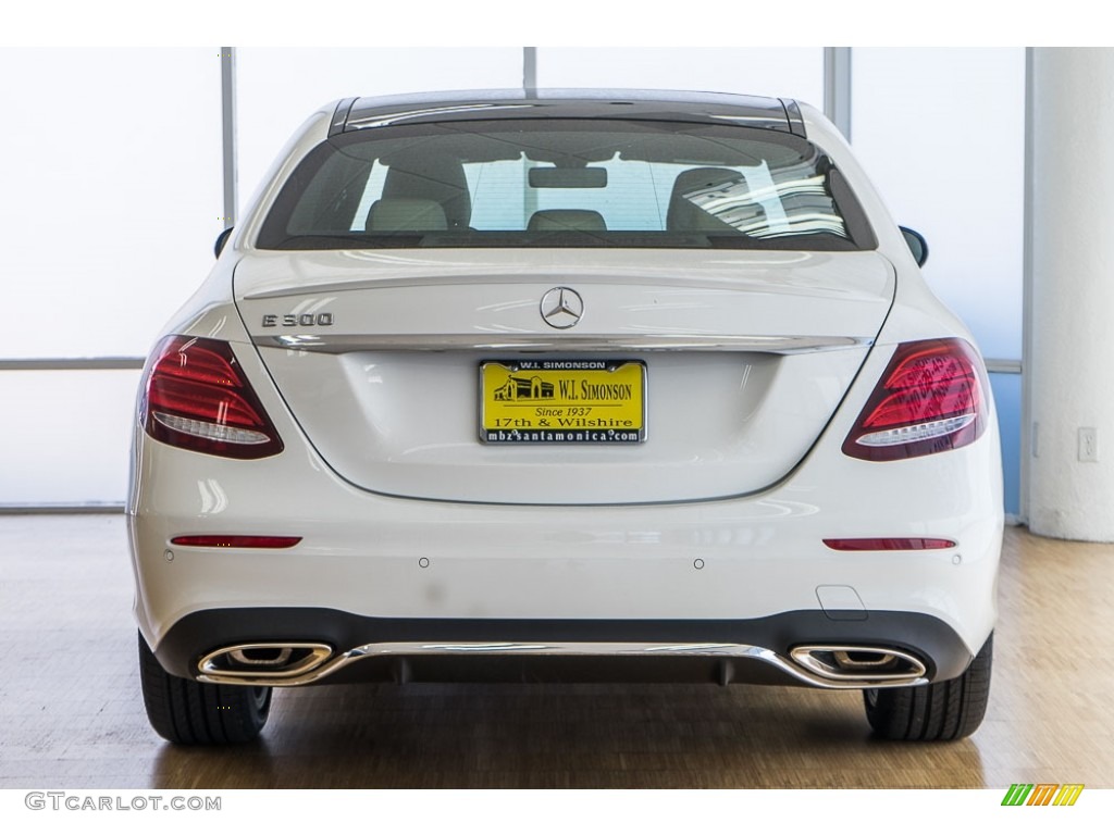 2017 E 300 Sedan - Polar White / Macchiato Beige/Black photo #4