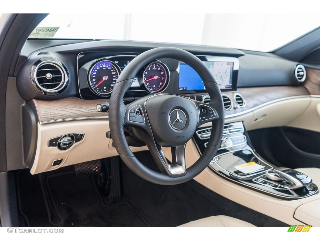 2017 E 300 Sedan - Polar White / Macchiato Beige/Black photo #5