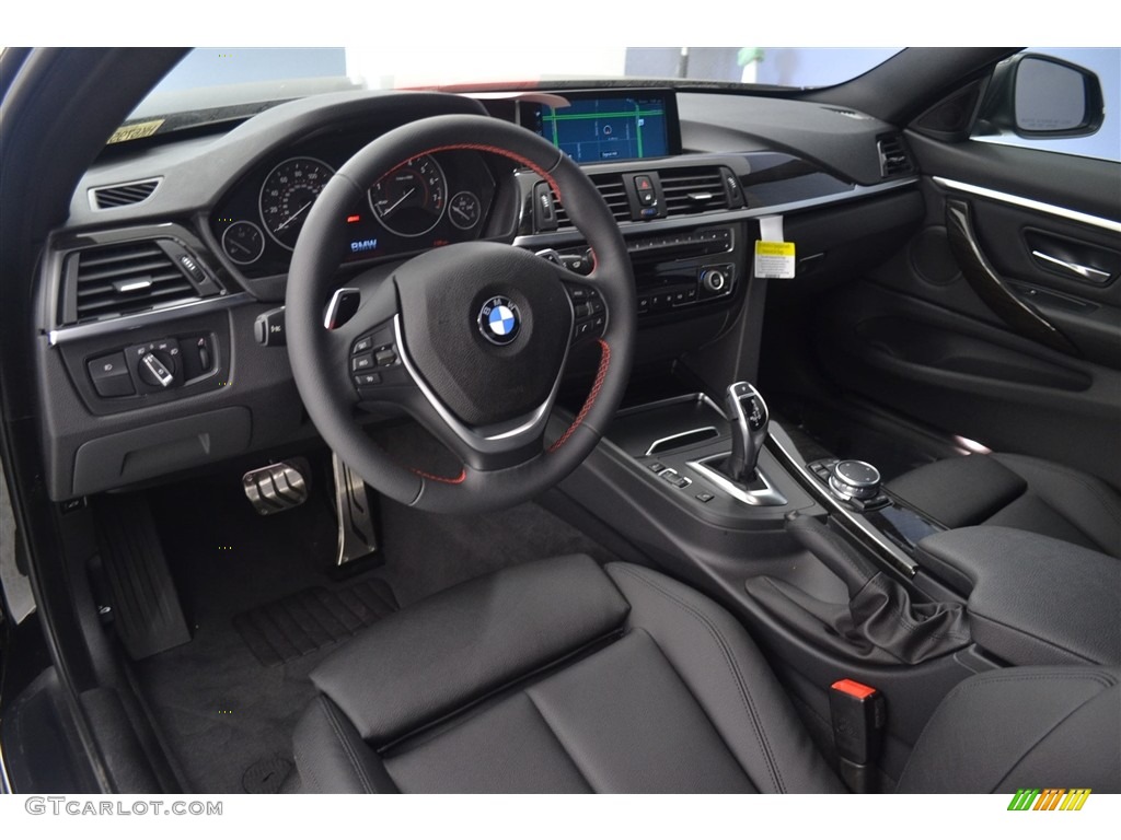 Black Interior 2017 BMW 4 Series 430i Coupe Photo #115861084