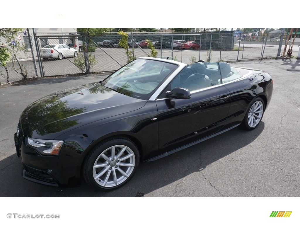 Brilliant Black 2015 Audi A5 Premium Plus quattro Convertible Exterior Photo #115861204