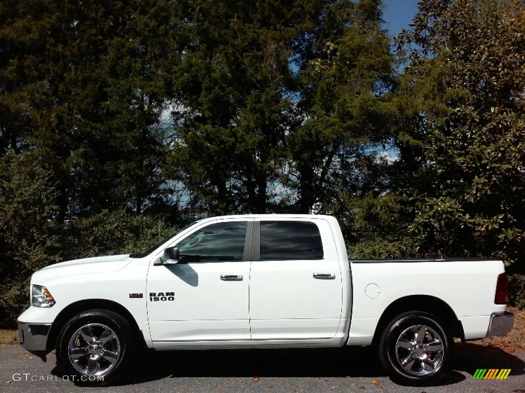 2016 1500 Big Horn Crew Cab 4x4 - Bright White / Black/Diesel Gray photo #13