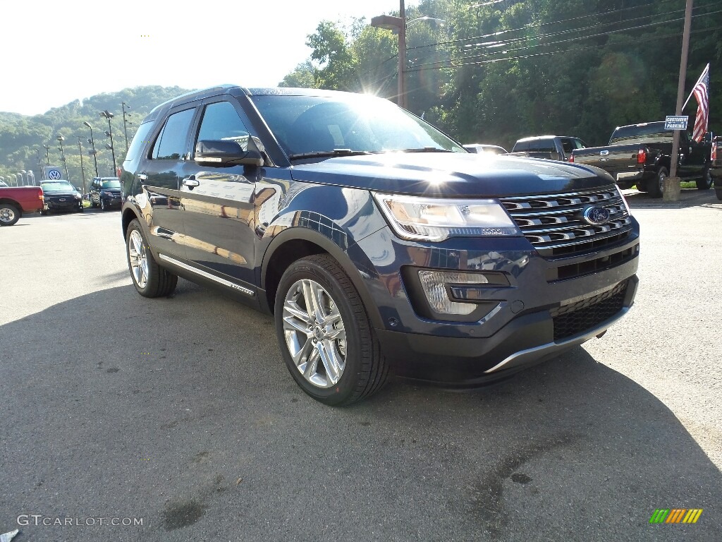 2017 Explorer Limited 4WD - Blue Jeans / Ebony Black photo #4