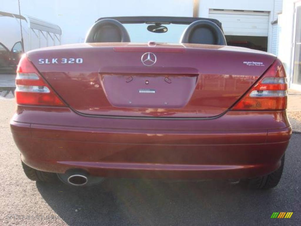 2002 SLK 320 Roadster - Firemist Red Metallic / Charcoal photo #4